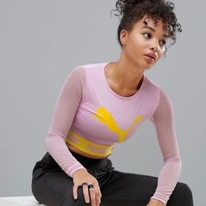 Puma Active Long Sleeve Crop Top
